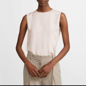Theory Sleeveless Silk Stretch Top